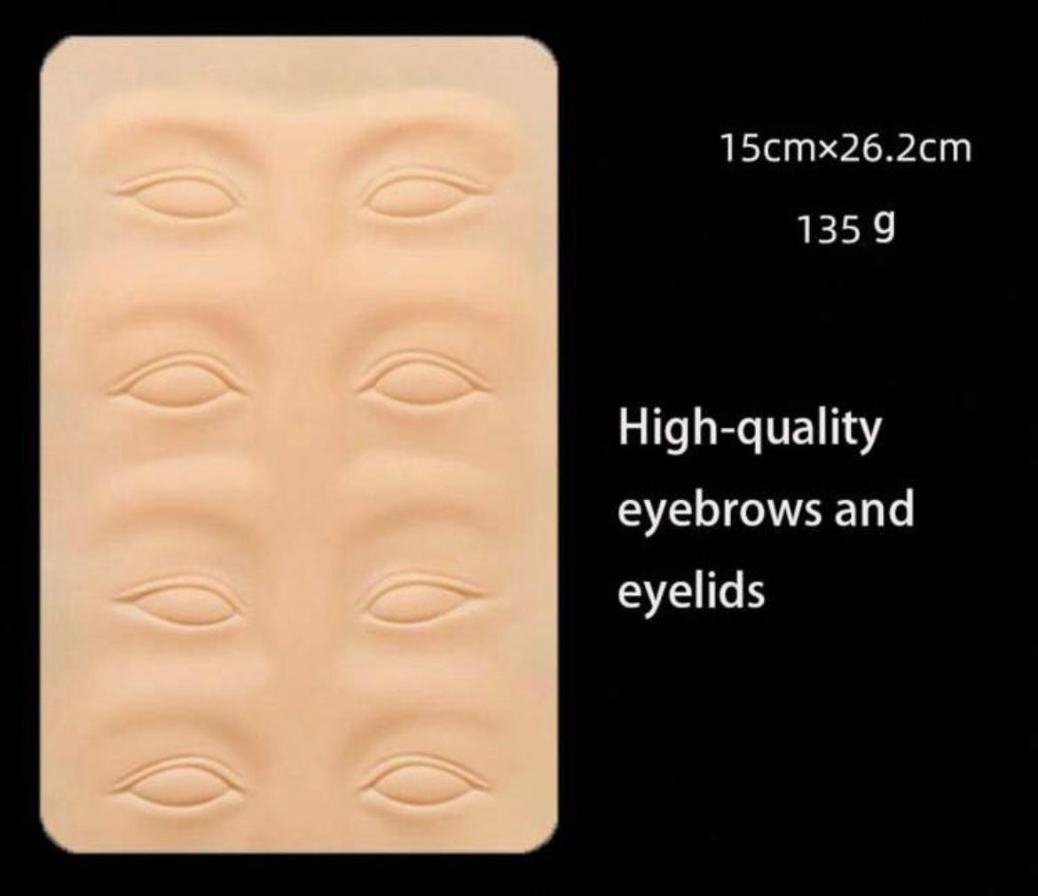 Peau d’entraînement sourcils et cils