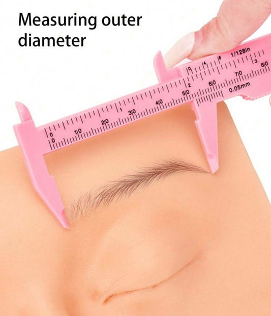 Règle de mensuration des sourcils